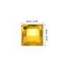 sourcing map 50Pcs 8mm Flat Back Acrylic Square Gems Rhinestone