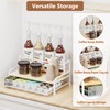 Coffee Syrup Rack Organizer, 3-Tier 8 Bottles Coffee Syrup Rack