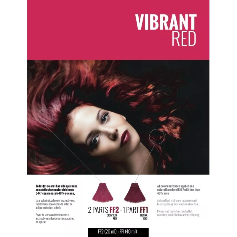 Kolor Shot Profesional Tinte Permanente Sin Amoníaco Flashflashion Rojo Carmesi