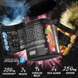 Applied Nutrition ABE Pre Workout Powder - Pre Booster for Energy & Performance with Citrulline, Creatine Monohydrate, Beta Alanine (375 g - 30 Servings) (Tropical)