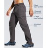 Haimont Mens Hiking Pants with Elastic Waist Water Resistant Nylon
