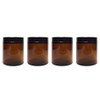 Product Hut 8 Ounce Amber Glass Straight Sided Jars with