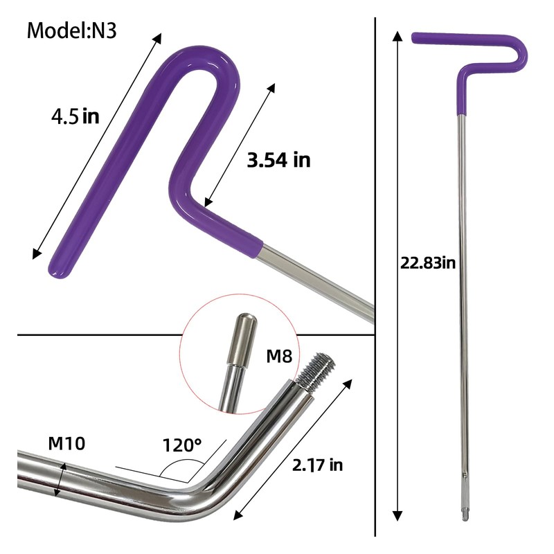 WEILUXU 34pc Professional Car Dent Repair Tools, Auto Body Removal