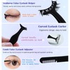 TORMEN Eyelash Tweezers Set, Stainless Steel Lash Applicator, Stainless