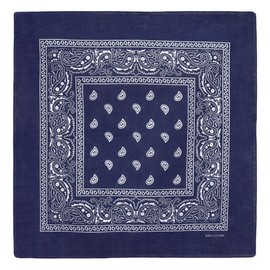 Laciteinterdite Set of 3 Paisley Bandanas for Men and Women, 57 x 57 cm One Size dark blue
