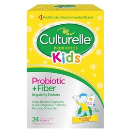 Culturelle Kids Regularity Probiotic & Fiber Dietary Supplement | Helps Restore Regularity & Maintain Smooth Digestion | Works Naturally with Child’s Body | 24 Single Packets