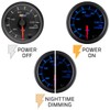 GlowShift Black 7 Color 100 PSI Oil Pressure Gauge Kit