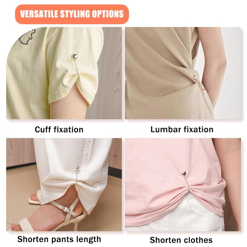 Ouliget Multi-Function Magnetic Clothing Clips,Pinless Brooch Chain Magnetic Buttons Shawl