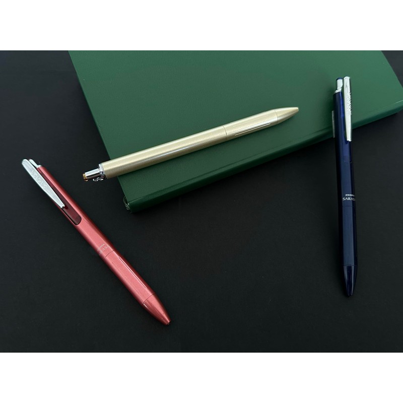 Zebra Bolígrafo Elegante Sarasa Grand de acero inoxidable con tinta