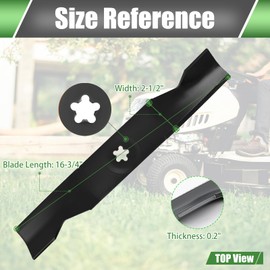 532180054 Mower Blades Compatible with Hus qvarna 48" Cut Deck, 173920 High Lift Blades Fit Hu sqvarna YTH24V48 YTH2348/Pou lan Pro PB20VA48, Replace 180054 532173921 532180055 917532173921, 3 Pack