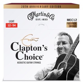 Martin MEC12LTD20 Claptons Choice - Cuerdas para el 20º aniversario, calibre ligero