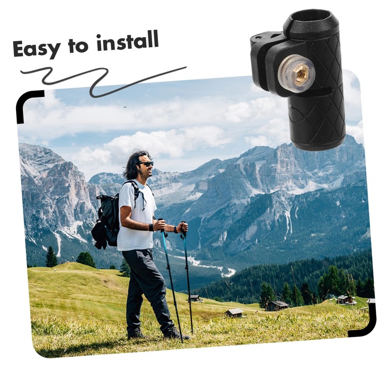 OHPHCALL Hiking Cane External Fastener Clip Trekking Pole Accessory for