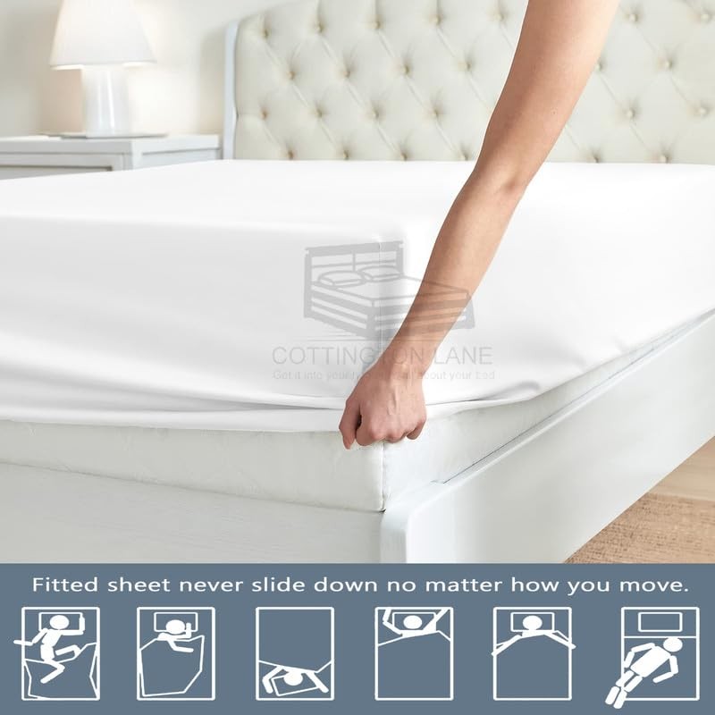 Split Queen Size Fitted Sheet-Premium Hotel Quality - Fitted Sheet