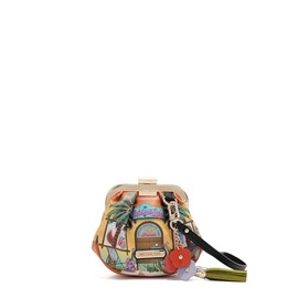 Nicole Lee Mini Coin Purse Wristlet, Vegan Leather (SUN AND SAND)