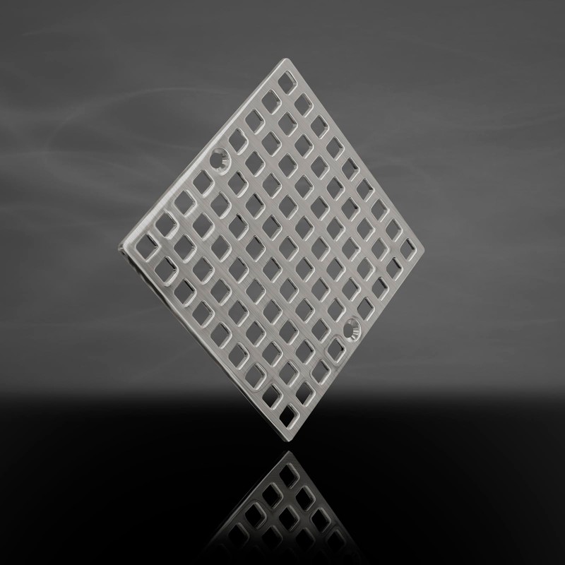 4" Shower Drain Cover Replacement Nickel Brushed, Shower Drain Grate