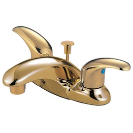 Kingston Brass KB6622LL Legacy 4-Inch Centerset Lavatory Faucet with Pop Up, Polished Brass