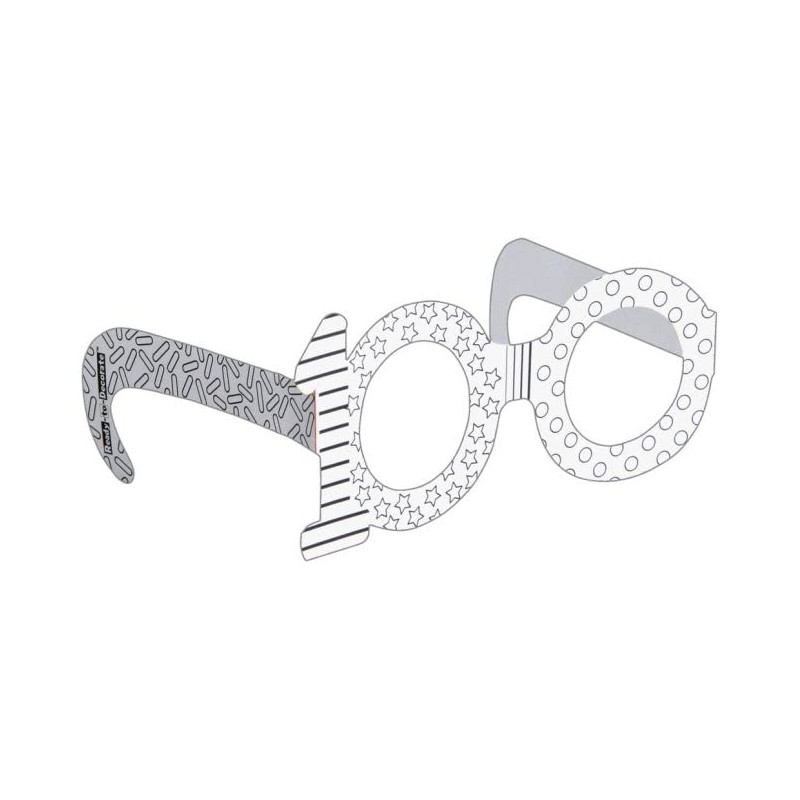 Really Good Stuff Ready-to-Decorate 100th Day Glasses