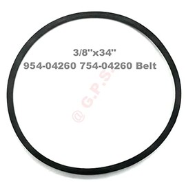 Gavin parts shop Replacement 3/8"X34" 954-04260 Snowthrowers Drive Belt for MTD Cub Cadet 954-04260 754-04260