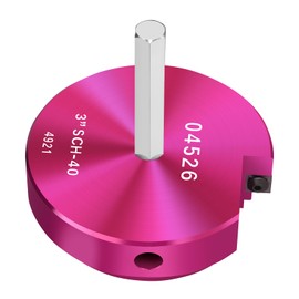 JYINCPED PVC Pipe Reamer 3-Inch Head, PVC Fitting Saver with 3/8-Inch Hex Shaft, Socket Saver Plastic Pipe Fitting Reamer Plumbing Tool for Schedule 40 CPVC ABS Socket Hub Removing, Fit 1/2" Drills