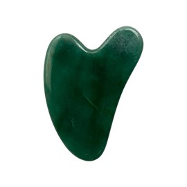 VIE Gua Sha Facial Massage Green Aventurine, 7x4cm