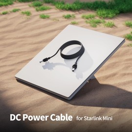 RVMARINEPAT for Starlink Mini Power Cable 2M/6.5FT Waterproof Compatible with Starlink Mini DC Power Charging Cable Replacement Outdoor for Starlink Power Cord Accessories