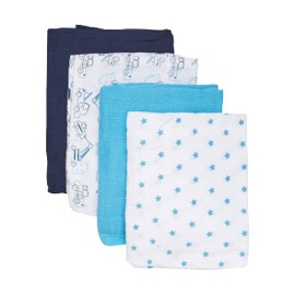 Care Baby Burp Cloths, made of cotton in 4 and 10 packs