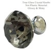 Tencro 8pcs 30 mm Diamond Shaped Luxury Crystal Knobs Glass