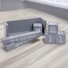 MIJOMA Yearly Countdown Calendar Wooden Cube - Permanent Yearly Table