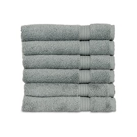 TowelSelections Blossom Collection Soft Towels 100% Turkish Cotton Lead 6 Hand Towels