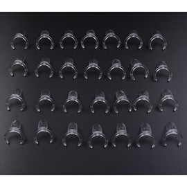 Finger Angel 100 pcs Clear Polish Nail Display UV Gel Colour Pops Display Nail Art Ring Style Nail Tips False Nails