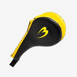 BODYMAKER(ボディメーカー) ハンドミット 格闘技 空手 ボクシング キックボクシング 総合格闘技 練習 道場 パンチ ミット ブラック×イエロー KM067BKYE