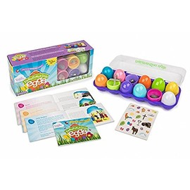 Resurrection Eggs 12-Piece Easter Egg Set with Religious Figurines Inside