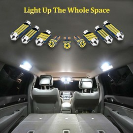 BMTxms LED Light Bulbs Interior Light Kit White Dome Lights for 2015-2020 Kia Sorento