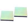 minkissy 2pcs Eyeshadow Empty Box Fish-scale Pattern Portable Eyeshadow Tray