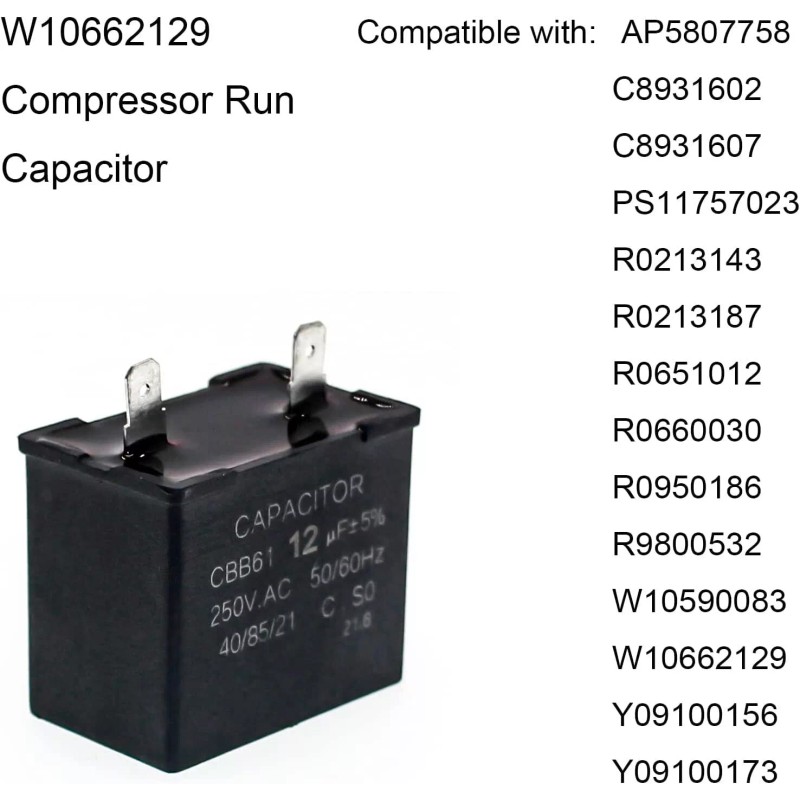 RUIDELI Refrigerator Start Relay And Capacitor Compatible With Multiple Models