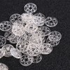 100Pcs Clear Resin Buttons 10Mm Invisible Snap Fasteners for Sewing