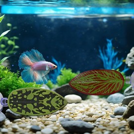 Qivorimith Betta Fish Tank Decor,2 PCS Beta Fish Toys,Betta Fishs Leaf Hammock for Sleeping Resting Hiding Playing Breeding