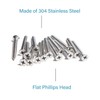IMScrews 25pcs #10 x 1-3/4" (45mm) Stainless Flat Head Phillips