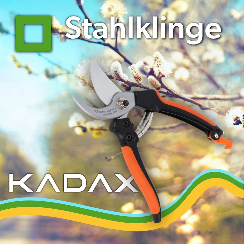 KADAX 20cm Carbon Steel Pruning Shears Professional Pruning Shears for