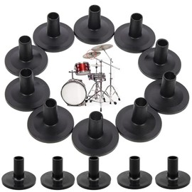MEISO Pack of 15 Cymbal Sleeves, Cymbal Stand Sleeves, Cymbal Sleeves for Drum Cymbal Stands, Drum Cymbal Sleeves, Plastic Cymbal Holder, Replacement Accessories for Shelf Drum