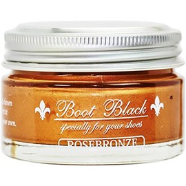 Columbus Women's Boot Black Silver Line Metallic Cream for Metallic Leather, rose bronze