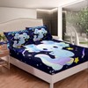 Homemissing Galaxy Axolotl Bed Sheet Set Cute Axolotl Bedding Set