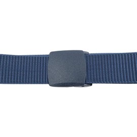 YEHMAN Unisex Nylon Belt Military Design with Plastic Buckle Automatic Tactical Belt Outdoor Sports Continuously Adjustable Length 120 cm Width Approx. 3.8 cm, navy