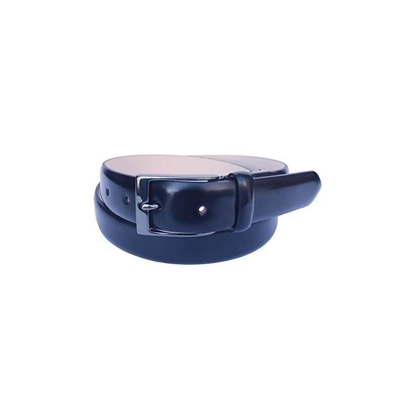 Nagasawa Belt Industry Italy Rinaldi Advan Leather Belt, Black