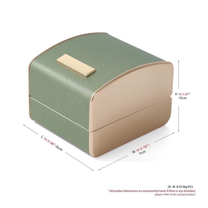 Papten H17701 Proposal Ring Case, PU Leather, Portable, Mini, 1