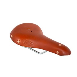 Genuine Leather Luxury Bicycle Saddle Vintage City Saddle Trekking Saddle SMC1 Made in Italy Light Brown