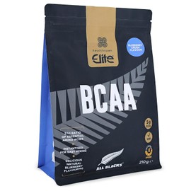 Healthspan All Blacks BCAAs, 210g, 30 Servings | Blueberry Crush Flavour | 5g BCAAs for Post-Workout Recovery| 2:1:1 Ratio Backed by Science | L-Leucine, L-Isoleucine, and L-Valine