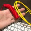 MICOMAKA Custom Double-Sleeved Mechanical Keyboard Cable, Handmade Coiled USB C