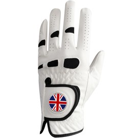 AMRTA Golf Gloves Men Left Right Hand Golf Gloves with Ball Marker Leather 1 Piece Left Right Handed Non-Slip Soft Comfortable Breathable (L, Left)