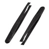 sourcingmap 2 Pcs 93301 Black Plastic Anti Static Flat Tip